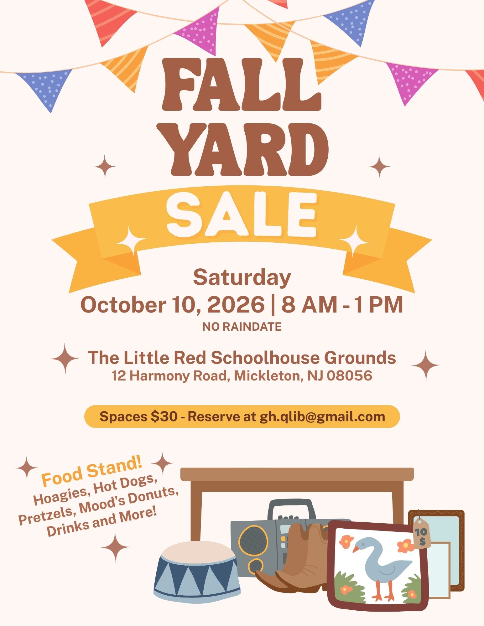 Fall Yard Sale Flyer 2026